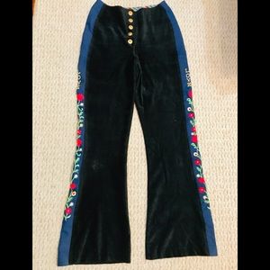Vintage 60’s Hippy Woodstock Embroidered Pants